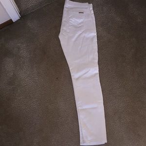 Hudson White Skinny Jeans